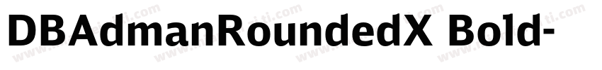 DBAdmanRoundedX Bold字体转换